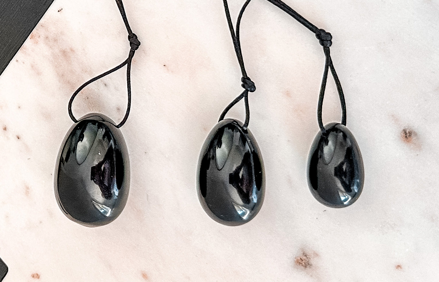 Crystal Yoni Eggs - Black Obsidian