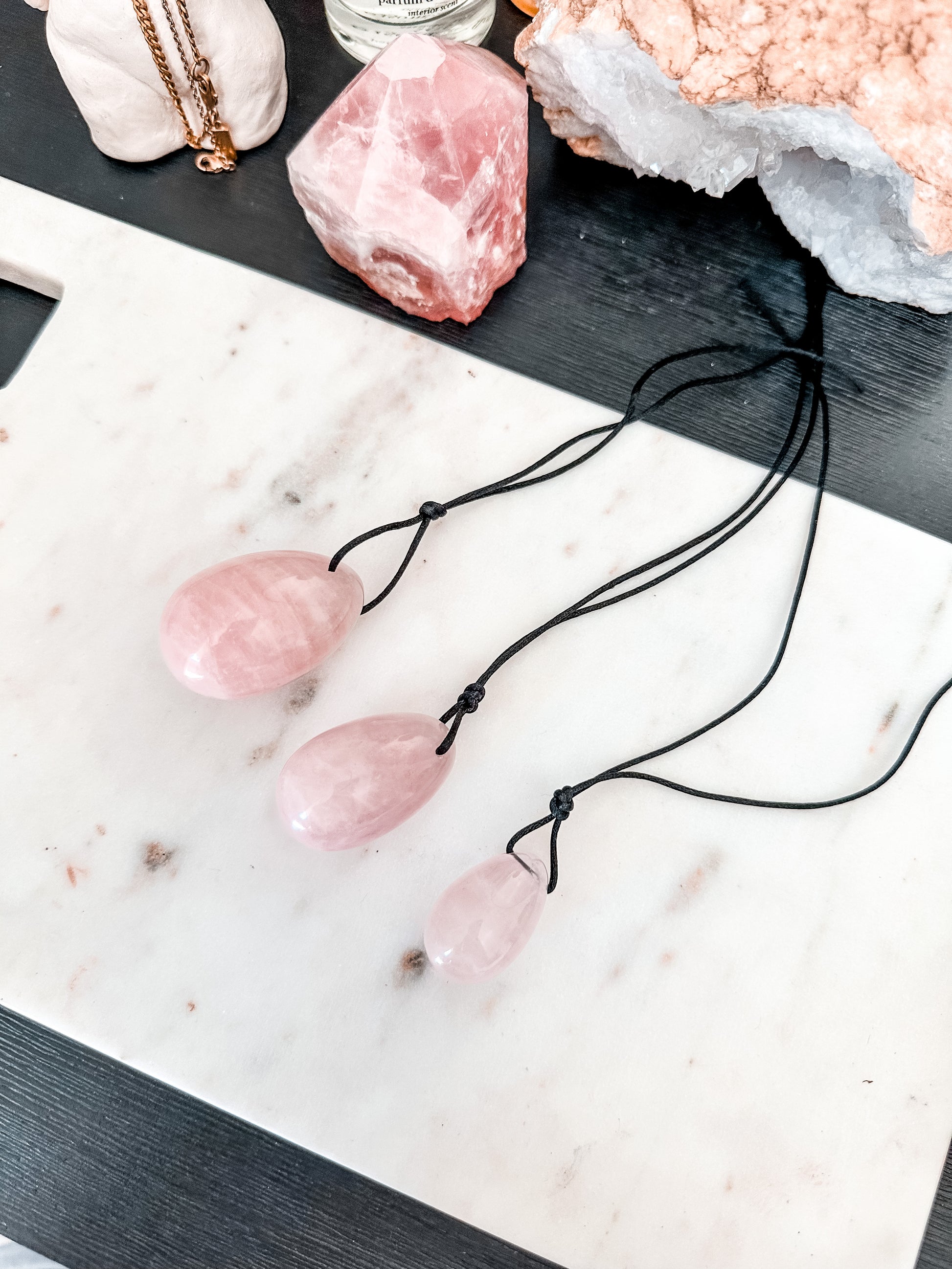 Yoni healing eggs rose quartz