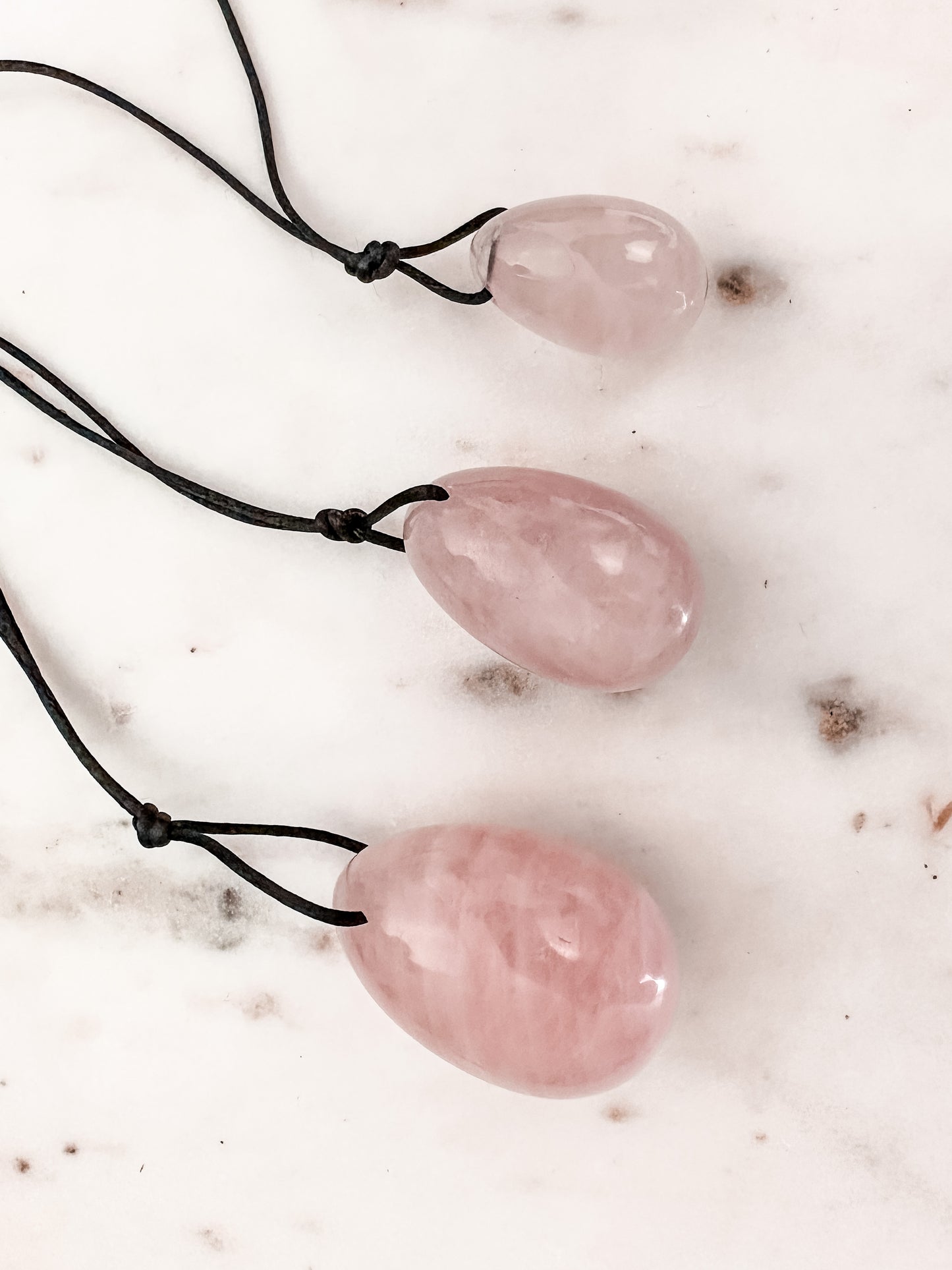 Rose Quartz yoni eggs