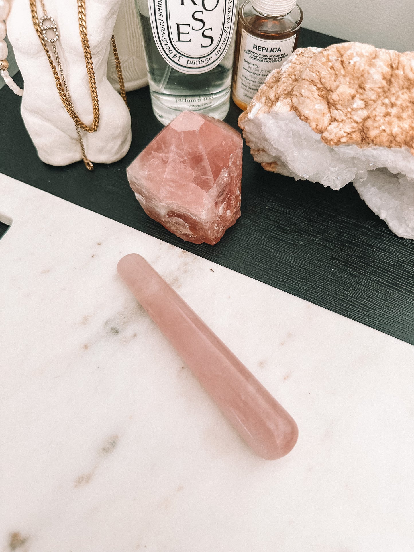 Crystal Wand - Rose Quartz